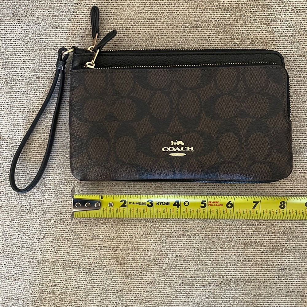 Coach Double Zip Wallet Wristlet